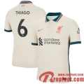Liverpool Maillot De Foot Extérieur 21 22 Homme # Thiago 6
