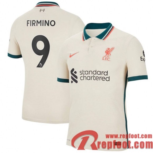 Liverpool Maillot De Foot Extérieur 21 22 Homme # Firmino 9