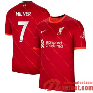 Liverpool Maillot De Foot Domicile 21 22 Homme # Milner 7