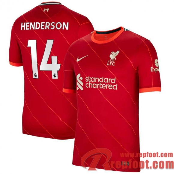 Liverpool Maillot De Foot Domicile 21 22 Homme # Henderson 14