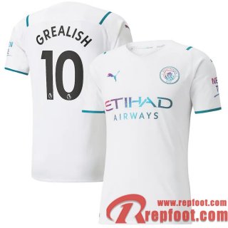 Manchester City Maillot De Foot Extérieur 21 22 Homme # Grealish 10