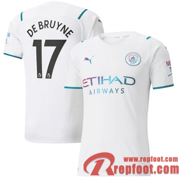 Manchester City Maillot De Foot Extérieur 21 22 Homme # De Bruyne 17