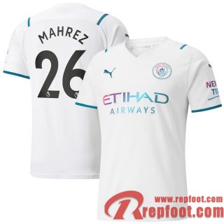Manchester City Maillot De Foot Extérieur 21 22 Homme # Mahrez 26