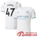Manchester City Maillot De Foot Extérieur 21 22 Homme # Foden 47