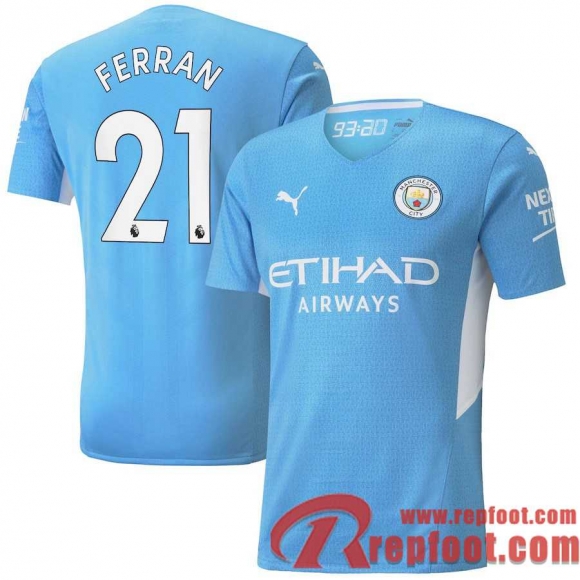 Manchester City Maillot De Foot Domicile 21 22 Homme # Ferran 21