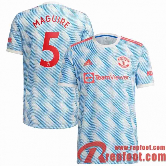 Manchester United Maillot De Foot Extérieur 21 22 Homme # Maguire 5