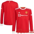 Manchester United Maillot De Foot Domicile 21 22 Homme Manche Longue