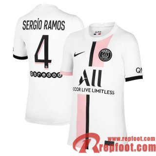 PSG Maillot De Foot Extérieur 21 22 Homme # Sergio Ramos 4