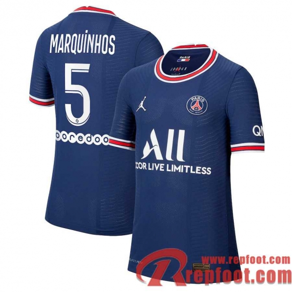 PSG Maillot De Foot Domicile 21 22 Homme # Marquinhos 5