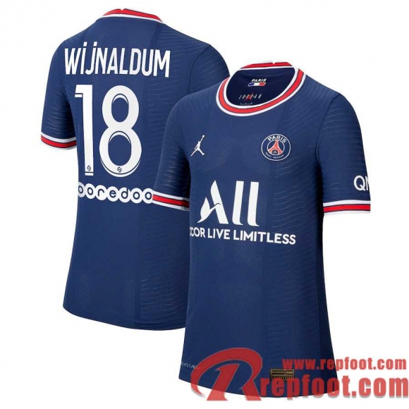 PSG Maillot De Foot Domicile 21 22 Homme # Wijnaldum 18