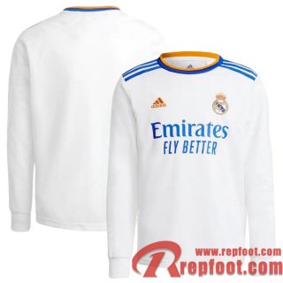 Real Madrid Maillot De Foot Domicile 21 22 Homme Manche Longue