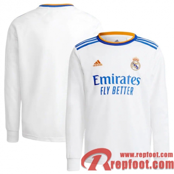 Real Madrid Maillot De Foot Domicile 21 22 Homme Manche Longue