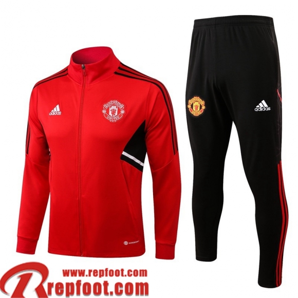 Veste Foot Manchester United rouge Homme 22 23 JK483