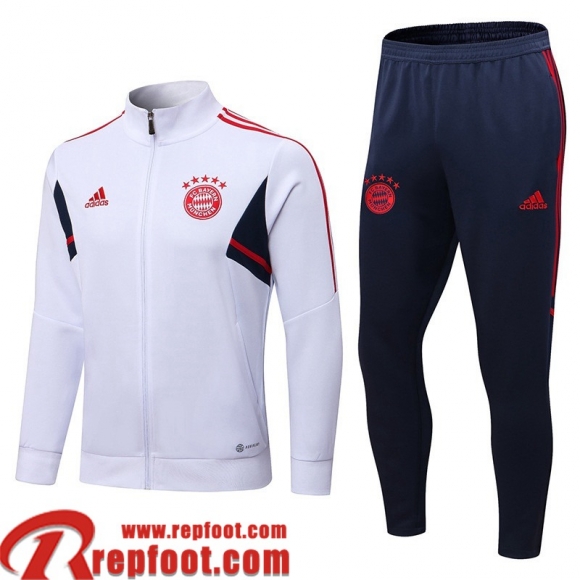 Veste Foot Bayern Munich Blanc Homme 22 23 JK500