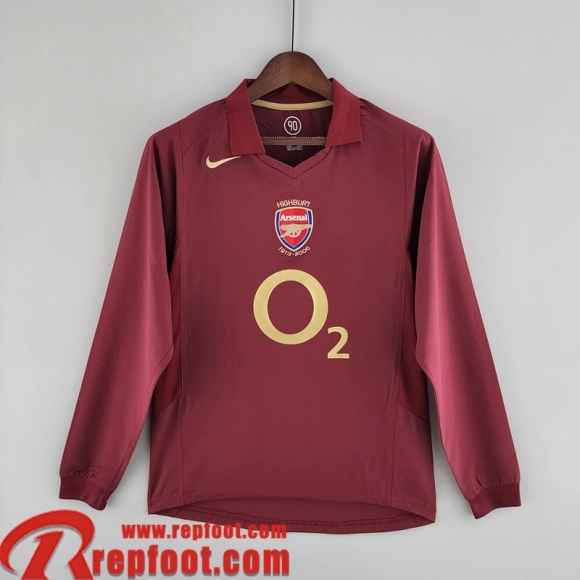 Retro Maillot De Foot Arsenal Domicile Homme Manche Longue 05 06 FG181