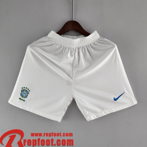 Short De Foot Brazil Blanc Homme 2022 DK167