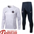 Survetement de Foot PSG Blanc Homme 22 23 TG345