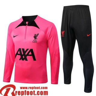 Survetement de Foot Liverpool rose Homme 22 23 TG362