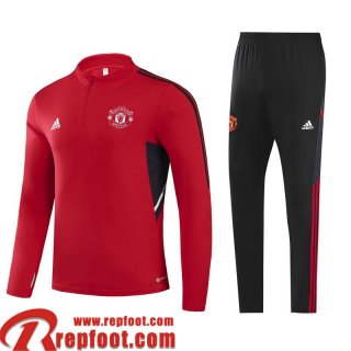 Survetement de Foot Manchester United rouge Homme 22 23 TG370