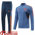 Survetement de Foot Manchester United bleu Homme 22 23 TG375