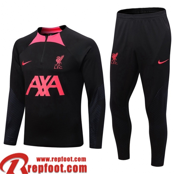 Survetement de Foot Liverpool noir Homme 22 23 TG379