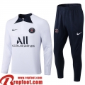 Survetement de Foot PSG Blanc Homme 22 23 TG386