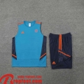 Survetement Sans manches Manchester United bleu Homme 22 23 TG387