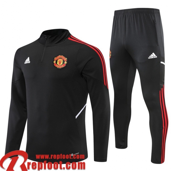 Survetement de Foot Manchester United noir Homme 22 23 TG302