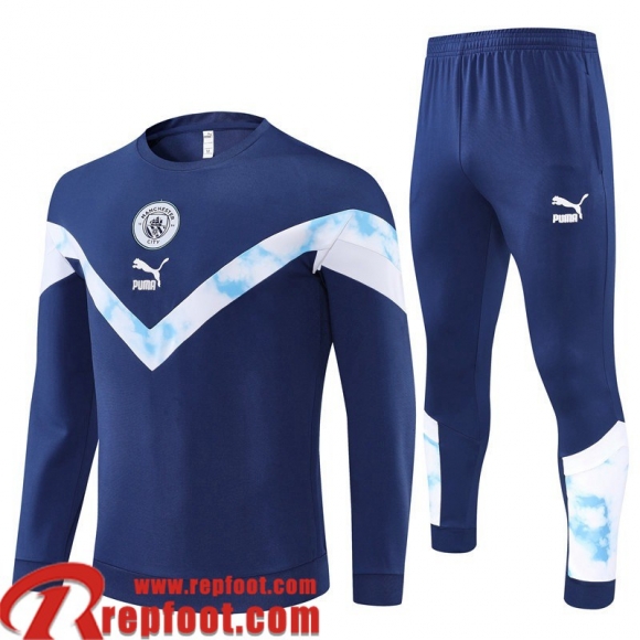 Survetement de Foot Manchester City bleu Homme 22 23 TG313