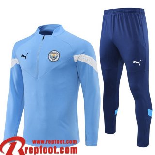 Survetement de Foot Manchester City bleu Homme 22 23 TG327