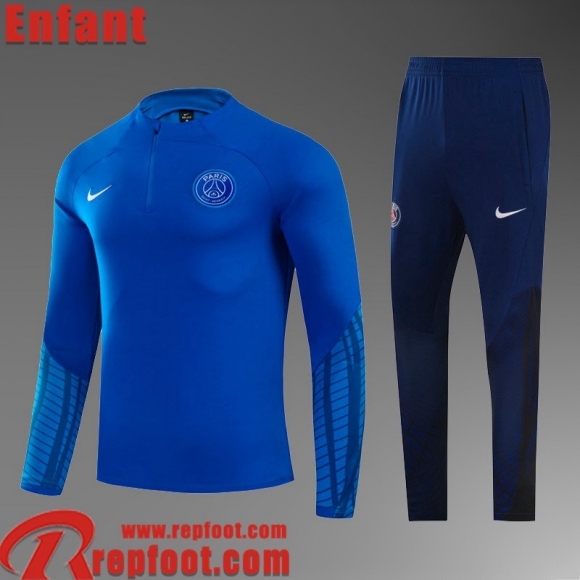 Survetement de Foot PSG bleu Enfant 22 23 TK342 Survetement de Foot PSG bleu Enfant 22 23 TK342