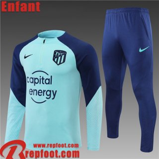 Survetement de Foot Atletico Madrid bleu Enfant 22 23 TK314