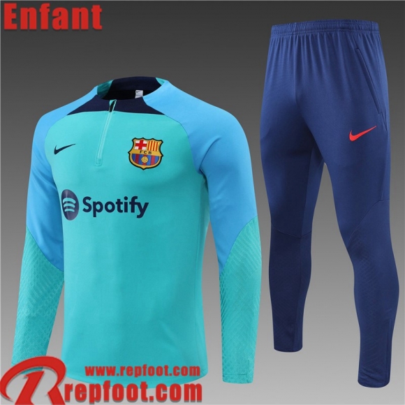 Survetement de Foot Barcelone bleu Enfant 22 23 TK318