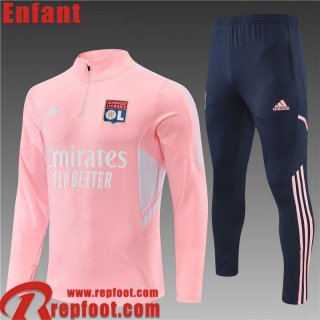 Survetement de Foot Lyon rose Enfant 22 23 TK325