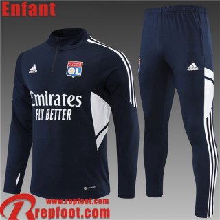 Survetement de Foot Lyon bleu Enfant 22 23 TK329