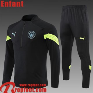 Survetement de Foot Manchester City noir Enfant 22 23 TK338