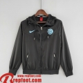 Coupe Vent - Sweat a Capuche Inter Milan noir Homme 22 23 WK81