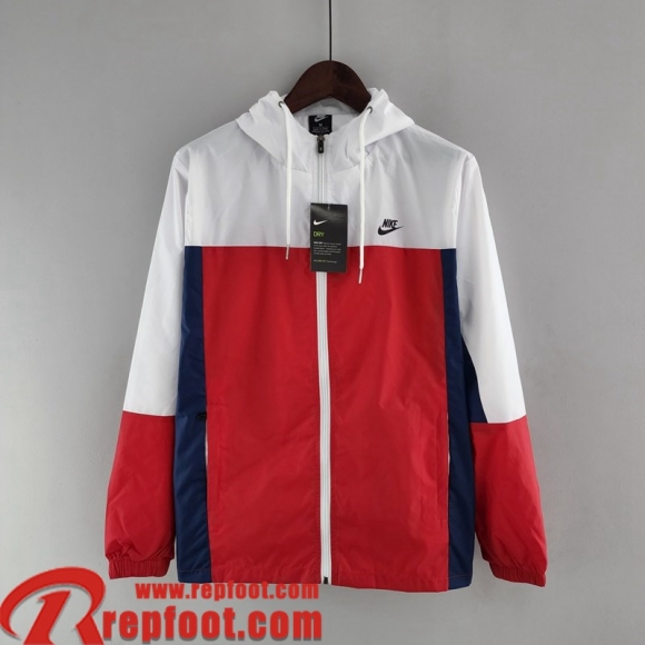 Coupe Vent - Sweat a Capuche Sport rouge blanc Homme 22 23 WK90