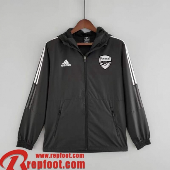 Coupe Vent - Sweat a Capuche Arsenal noir Homme 22 23 WK99