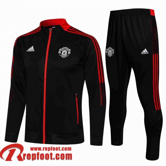 Manchester United Veste Foot le noir Homme 21 22