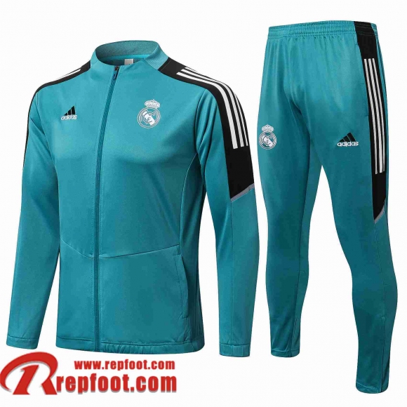 Real Madrid Veste Foot bleu Homme 21 22