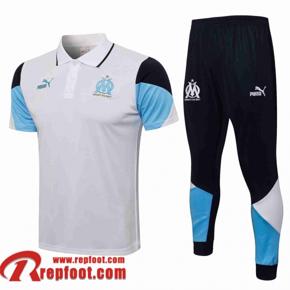 Polo foot Marseille Homme 21 22 PL147  Polo foot Marseille Homme 21 22 PL147