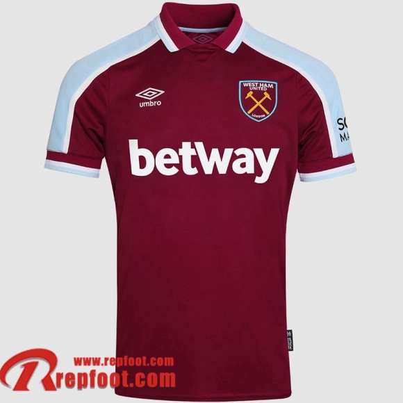 Maillot du Foot West Ham United Domicile Homme 21 22  Maillot du Foot West Ham United Domicile Homme 21 22