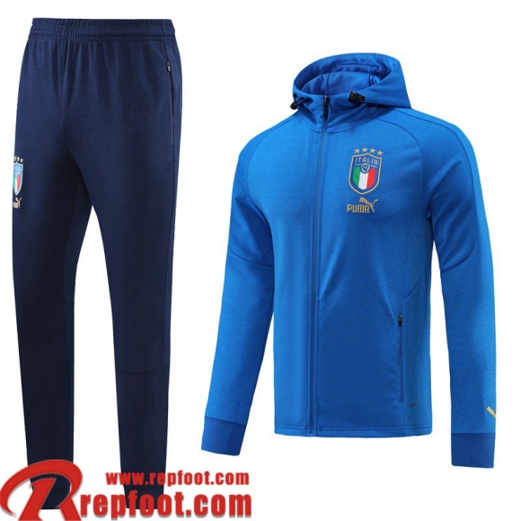 Veste Foot Italie bleu Homme 22 23 JK520  Veste Foot Italie bleu Homme 22 23 JK520
