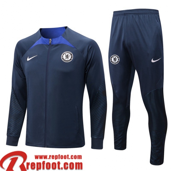 Veste Foot Chelsea bleu Homme 22 23 JK525