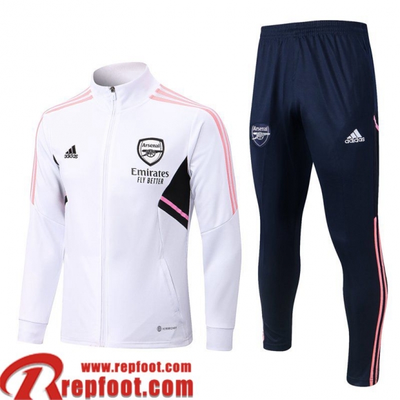 Veste Foot Arsenal Blanc Homme 22 23 JK527