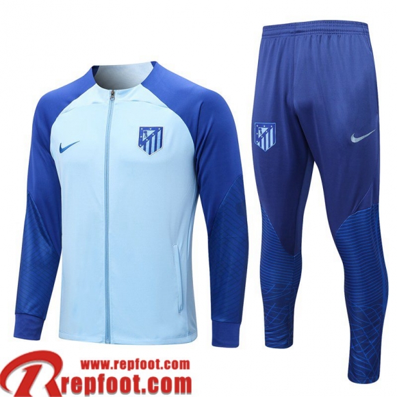 Veste Foot Atletico Madrid bleu clair Homme 22 23 JK529