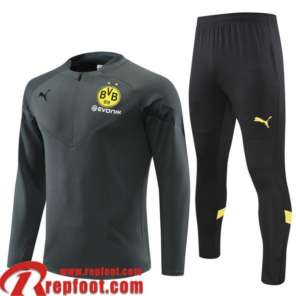 Survetement de Foot Dortmund BVB gris Homme 22 23 TG412