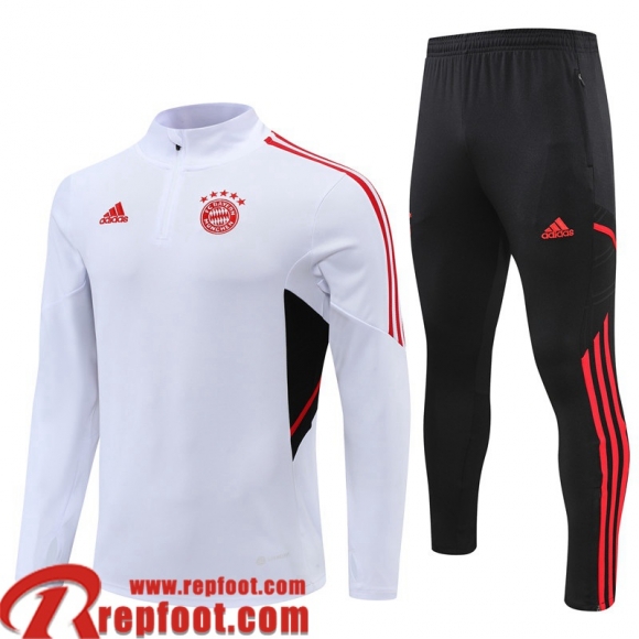 Survetement de Foot Bayern Munich Blanc Homme 22 23 TG422