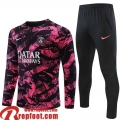 Survetement de Foot PSG Paris rose noir Homme 22 23 TG429